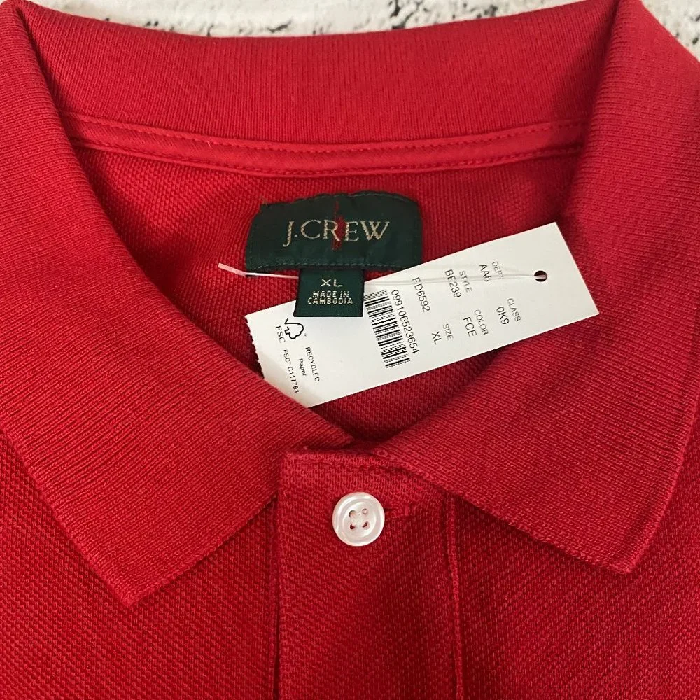 J. Crew Classic piqué polo shirt XL